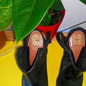 Vince Camuto 8.5 Black leather Slingback Sandal